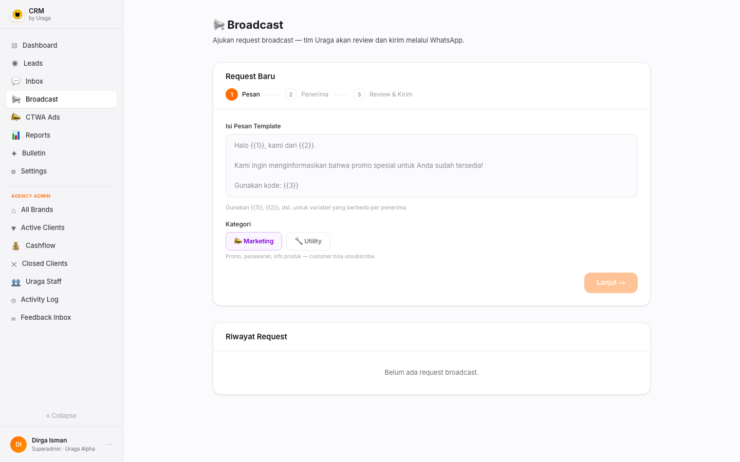 LeadSignal CRM Broadcast