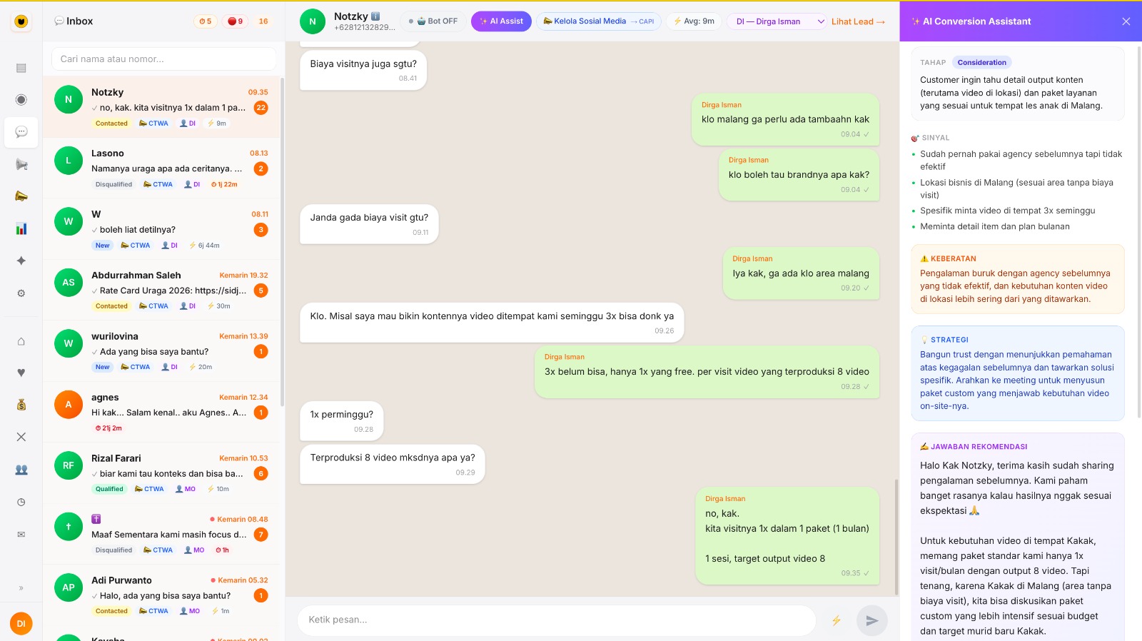 LeadSignal AI Conversion Assistant